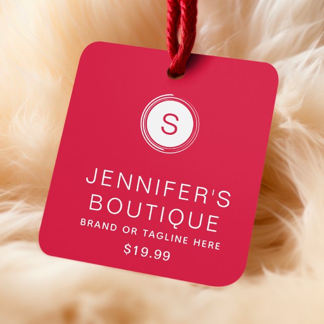 Clothing Tags Small Business Red White (Creator Uploaded)