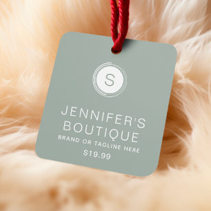 Clothing Tags Small Business Sage Green White
