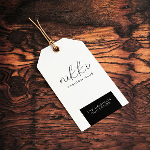 Clothing White Hanging Display Price Hang Tag