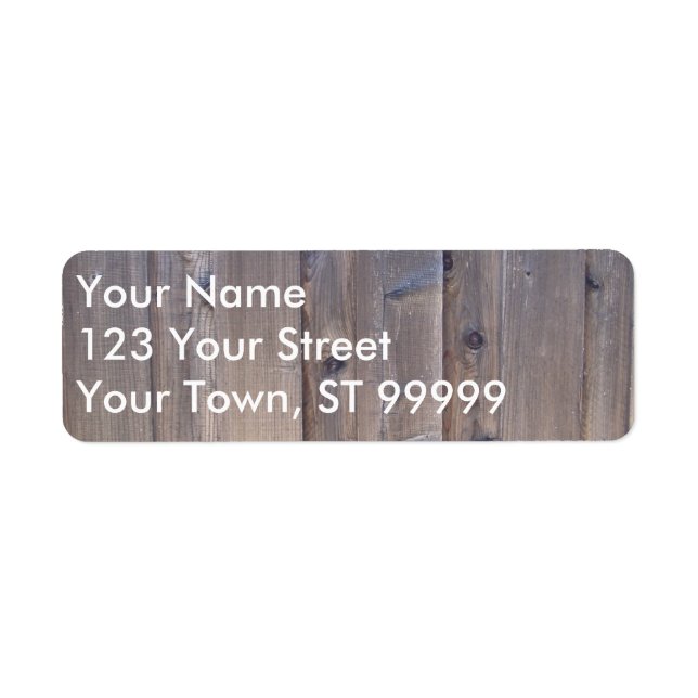 Clôture en bois patiné (Devant)