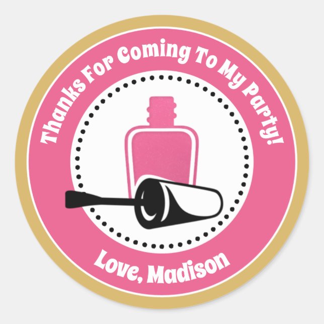 Clou Polonais Anniversaire Fête Favoriser Stickers (Devant)