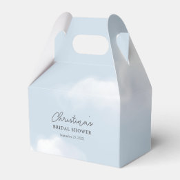 Cloud 9 Blue Bridal Shower Favor Box