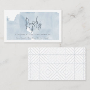 Cloud 9 Blue Sky Bridal Shower Gift Registry Enclosure Card
