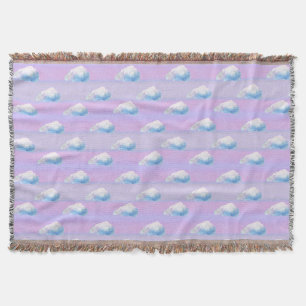 Cloud 9 Cloudy Purple and Blue Throw Blanket