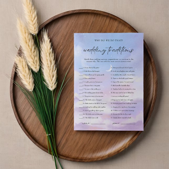 Cloud 9 Traditions Mariages Fête des mariées Carte (Créateur téléchargé)