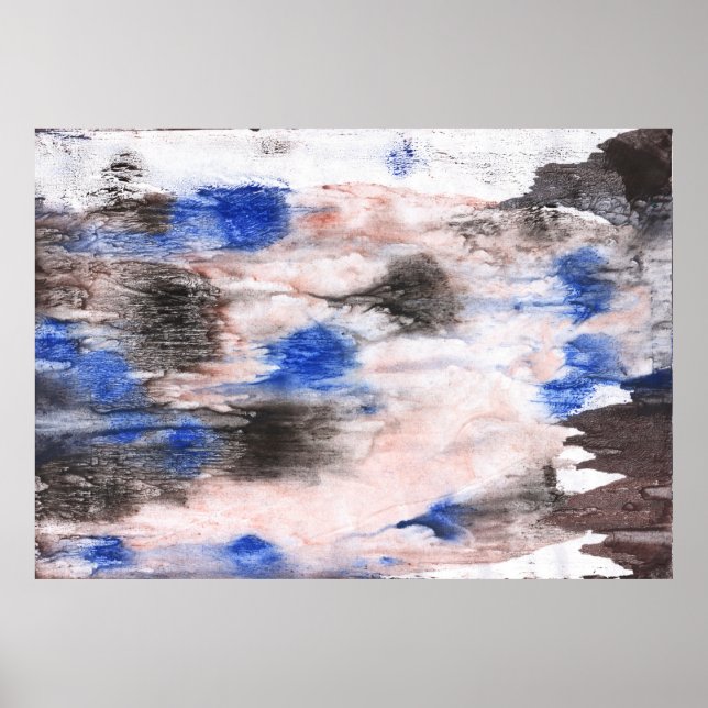 Cloud abstraction. Abstract watercolor background. Poster (Front)
