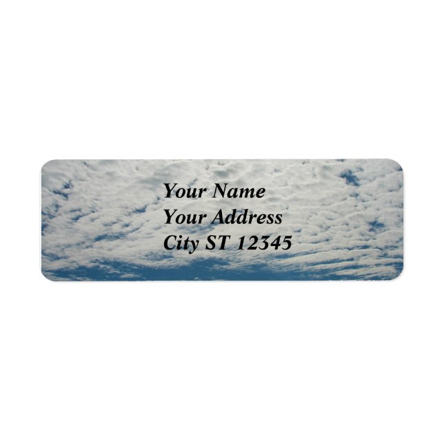 Cloud Address Label (Front)