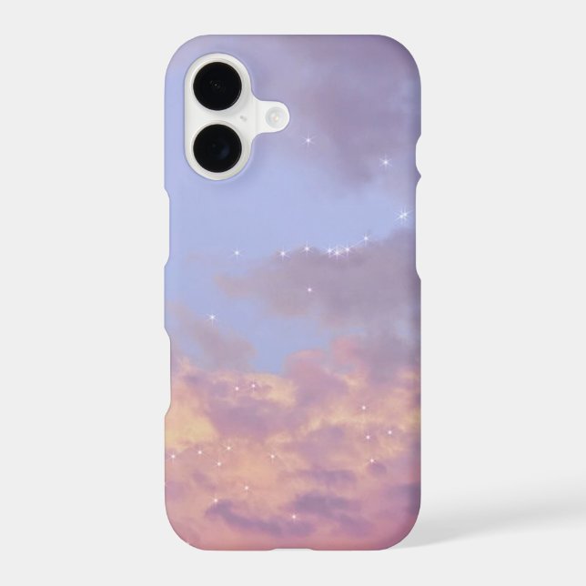  cloud aesthetic sky pastel star light sunset  (Back)