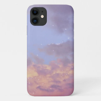 cloud aesthetic sky pastel star light sunset iPhone 11 case