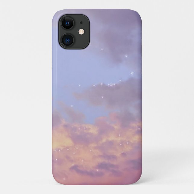  cloud aesthetic sky pastel star light sunset  Case-Mate iPhone case (Back)
