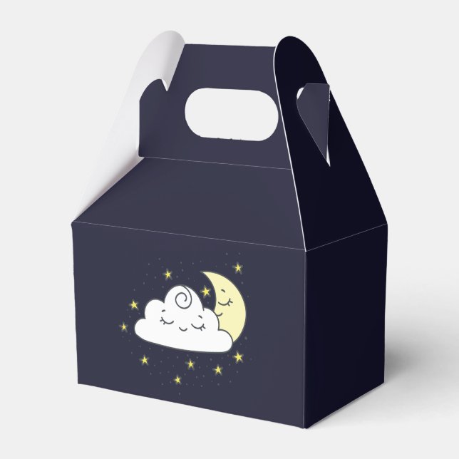 Cloud and Moon Favor Box (Front Side)