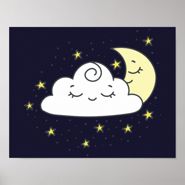 Cloud and Moon Poster (Front)