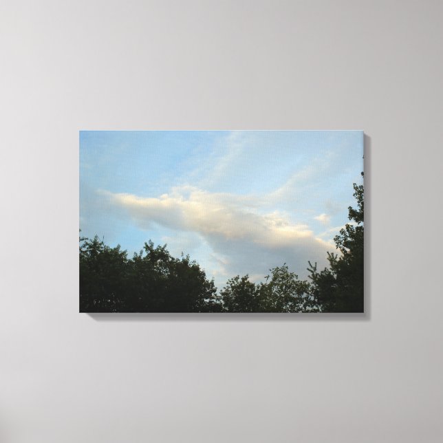 Cloud Angel Flying Through the Skies - Larg Canvas Print (Front)