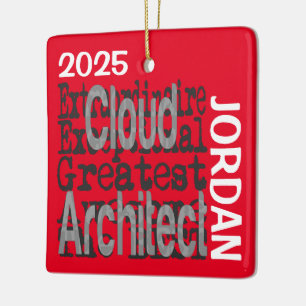 Cloud Architect Extraordinaire CUSTOM Ceramic Ornament