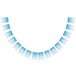 Cloud Baby Shower Bunting Flags