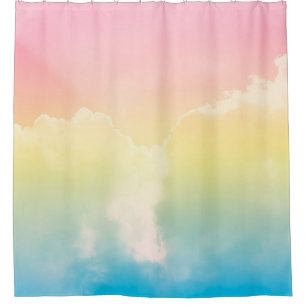 cloud background with a pastel colored gradient. b