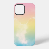 cloud background with a pastel coloured gradient.