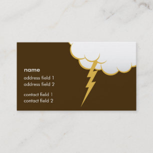 Cloud Bang Butter Rum Business Card