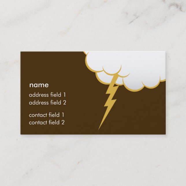 Cloud Bang | Butter Rum Business Card (Front)