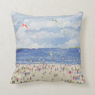Cloud Beach Throw Pillow