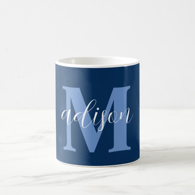 Cloud bleu personnalisé Mug de café (Centre)
