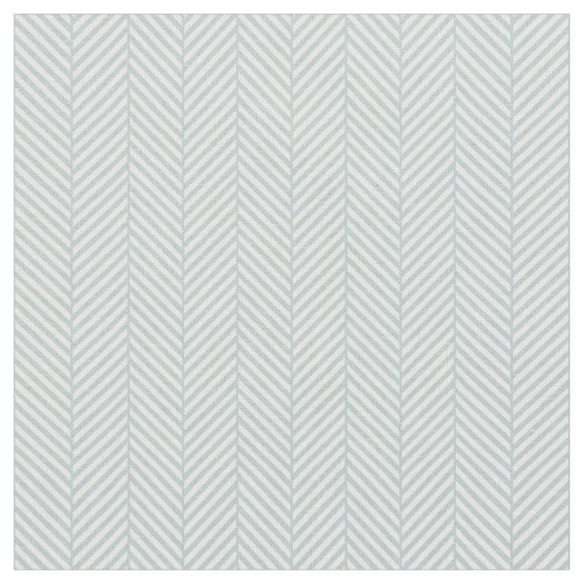 Cloud Blue Herringbone Fabric (Close Up)