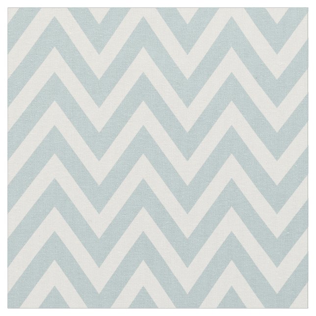Cloud Blue Modern Chevron Stripes Fabric (Close Up)