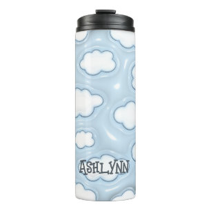 Cloud Blue Sky Personalized Inflated 3D Tumbler