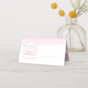 Cloud bonbon aquarelle art rose invité cartes de p