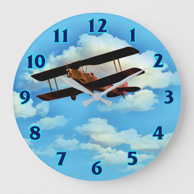 Cloud Break Avion grande horloge (Recto)