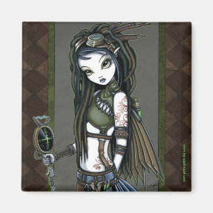 "Cloud Burst" Steampunk Aviatrix Fairy Magnet