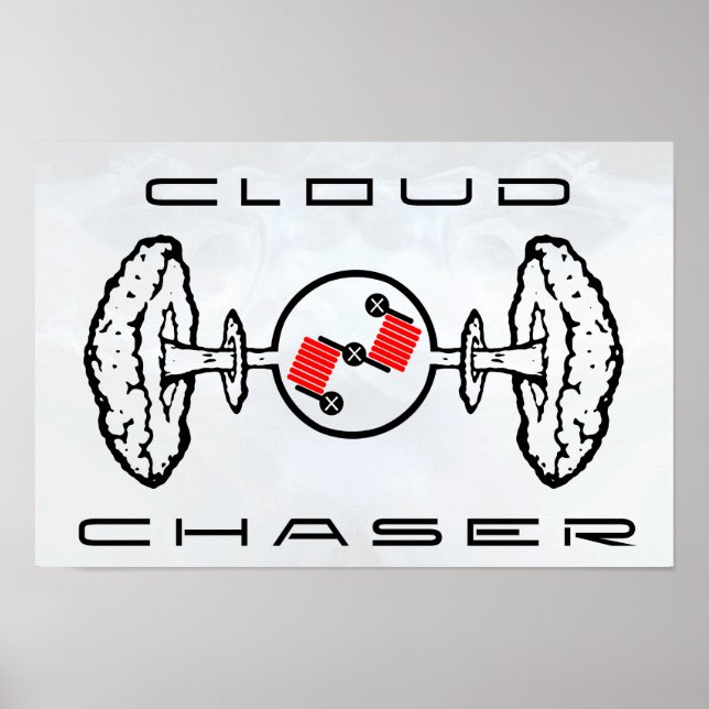 Cloud Chaser Poster White (Front)