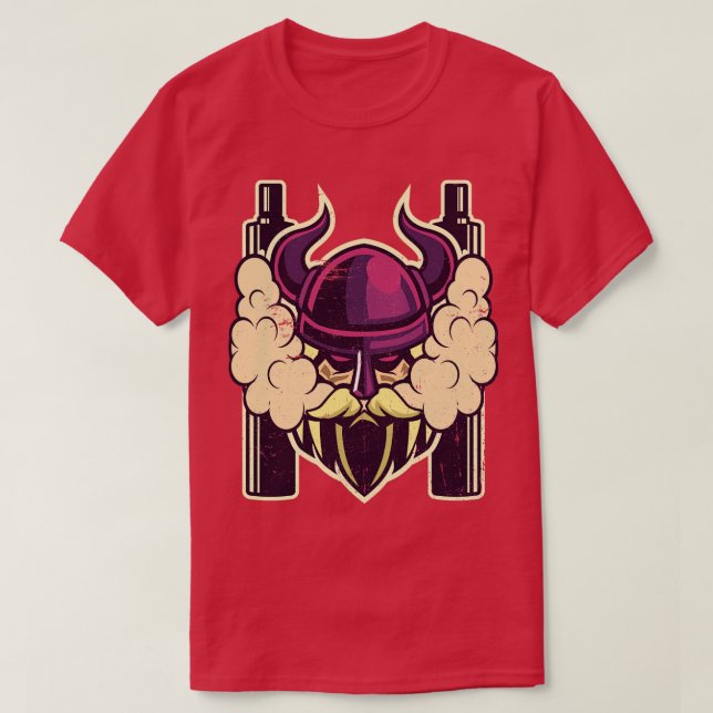 Cloud Chaser Vaping Viking T-Shirt (Design Front)