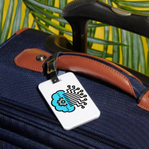 Cloud Computing Network Circuit Gear Tech Luggage Tag