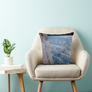 Cloud-Covered Tasman And Coral Seas. Throw Pillow