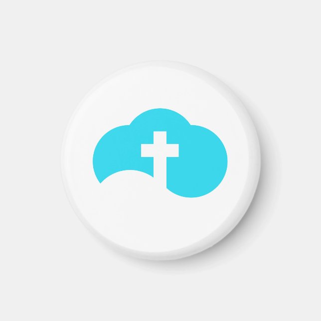 Cloud Cross Magnet (Front)
