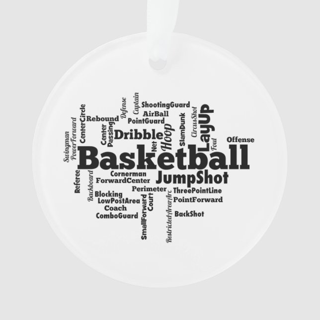 Cloud de mot de basket-ball (devant)