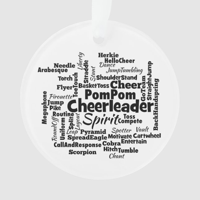 Cloud de mot Pom-pom girl (devant)