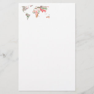 Cloud de mots de la carte mondiale
