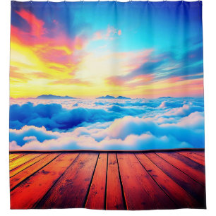 Cloud Design Shower Curtain