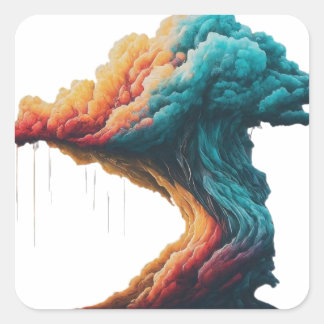 Cloud Dreams Square Sticker