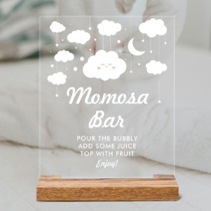 Cloud Dreamy Baby shower Momosa Bar