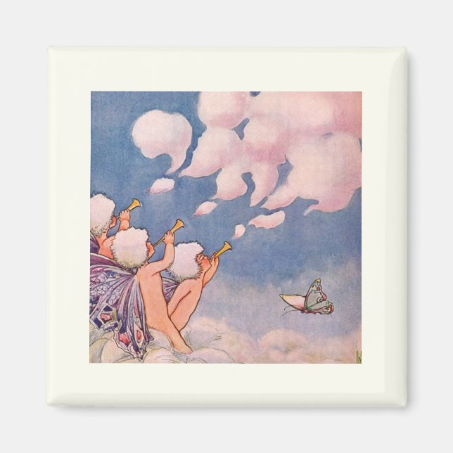 Cloud Faeries Making Clouds Magnet (Front)