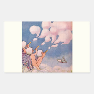 Cloud Faeries Making Clouds Sticker