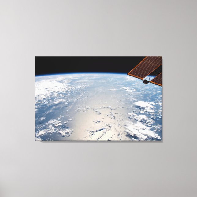 Cloud Formations Surrounding Sunglint Off Pacific Canvas Print (Front)