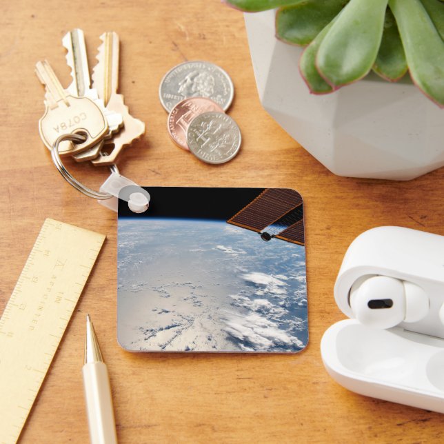 Cloud Formations Surrounding Sunglint Off Pacific Keychain (Desk)