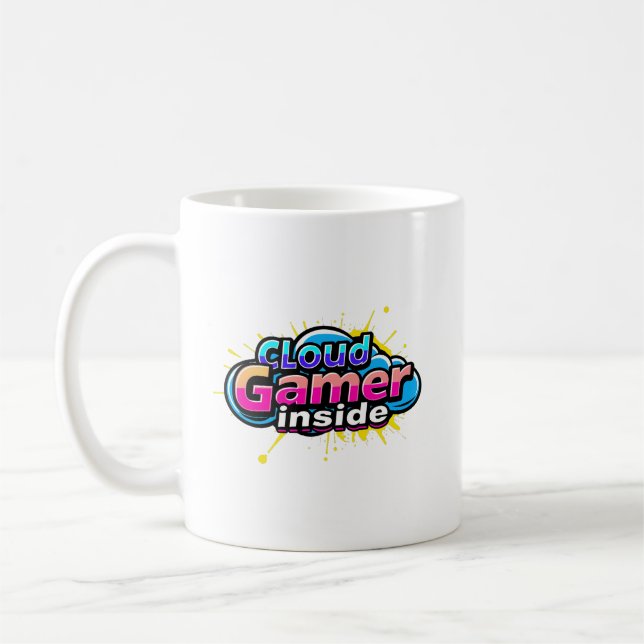 Cloud gamers inside  coffee mug (Left)