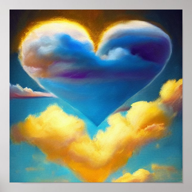 Cloud Heart in the Day Poster (Front)