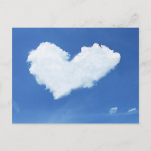 Cloud heart in the sky postcard