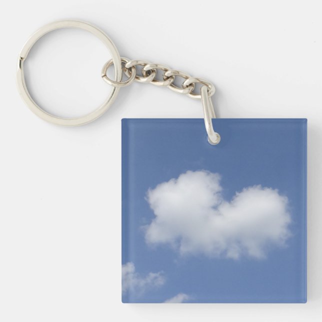 Cloud Heart  Keychain (Front)